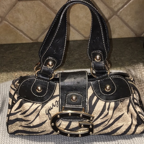 guess ostrich bag